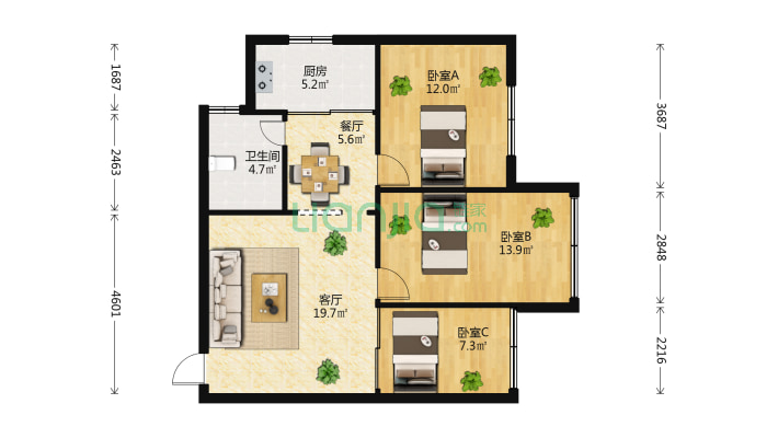 西坝新村9号二手房实景图
