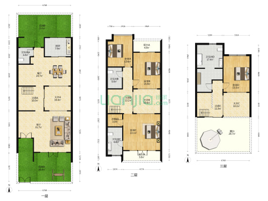 文渊狮城 4室2厅4卫 232平方