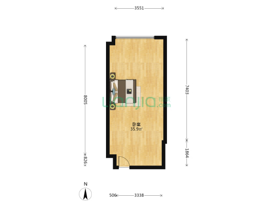 IPC港航中心 1室0厅0卫 52平方