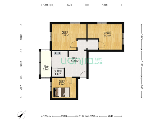 同庆巷 2室0厅1卫 67平方