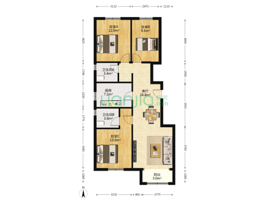 首创·美澜湾c区房源|户型图|小区车位|交通地址详情分析!