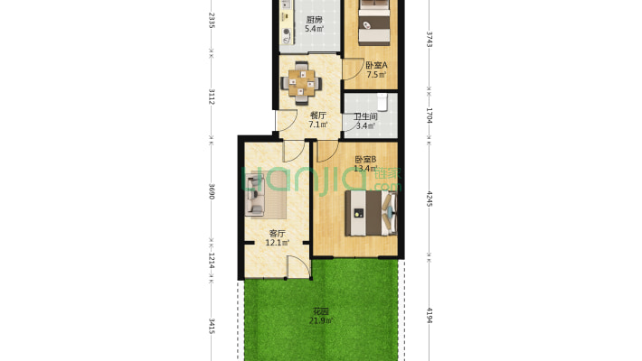 药材厂公司家属楼二手房实景图
