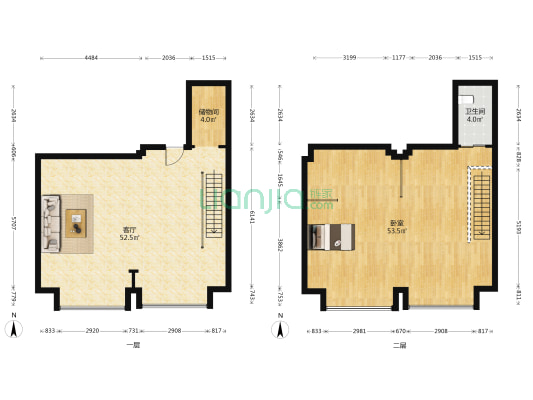 宝龙广场 1室1厅1卫 85平方