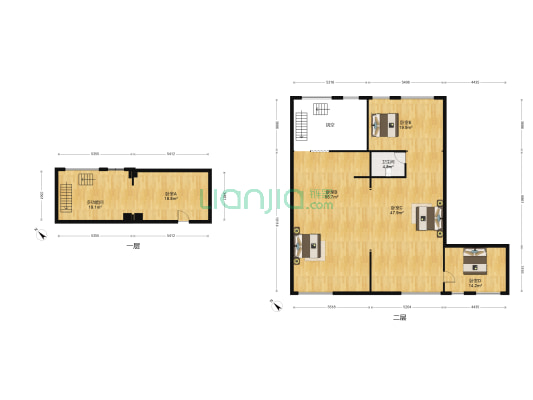 绿地·联盛国际乐活公寓 6室0厅1卫 102平方