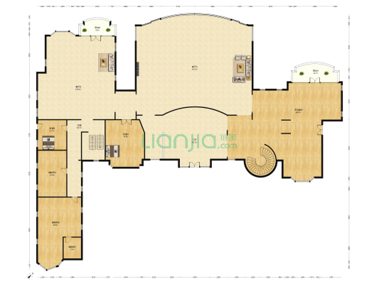 翡翠绿洲大庄园 3室2厅0卫 1549平方