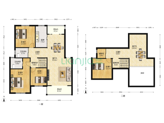 玲珑湾花园 4室2厅2卫 121平方