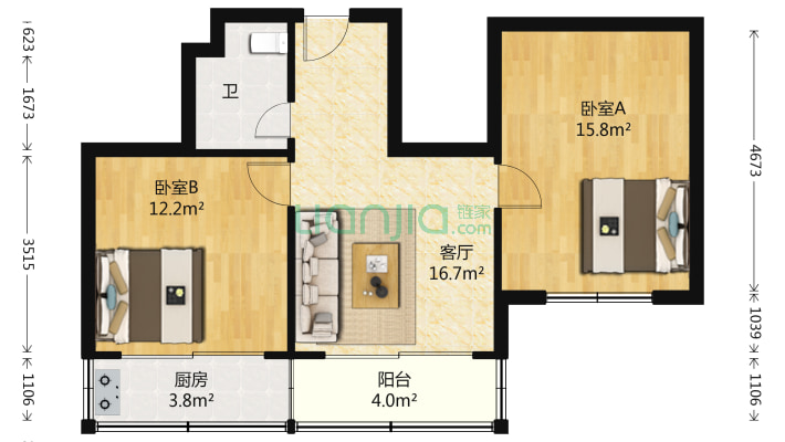 特种肥料研究所宿舍二手房实景图