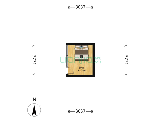 纱络胡同 1室0厅0卫 12平方