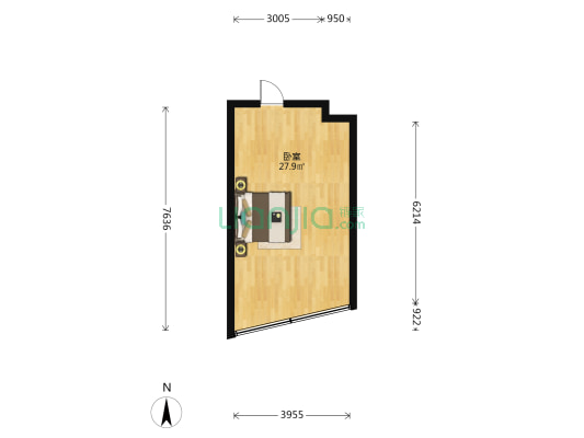 林安（徐州）智慧产业小镇 1室1厅1卫 50平方