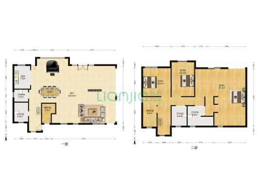 半山邻里 3室1厅4卫 231平方
