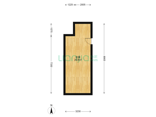 我爱我家 1室0厅0卫 37平方