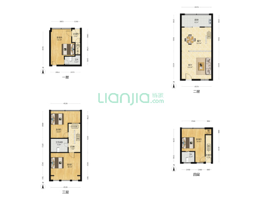 康桥经典 4室2厅3卫 158平方