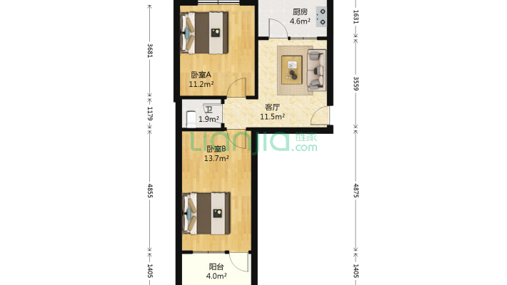 棉纺厂家属楼二手房实景图