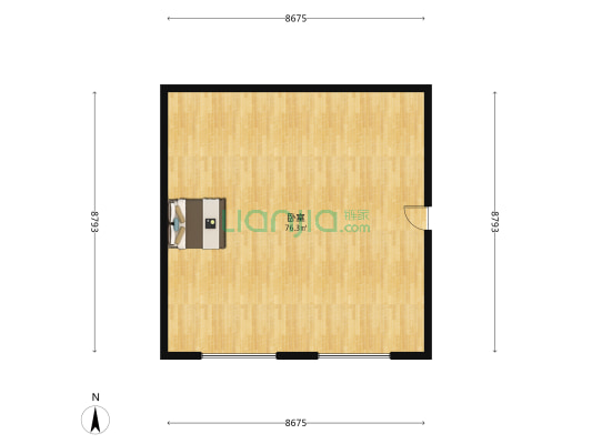 世贸广场写字楼 1室0厅0卫 115平方