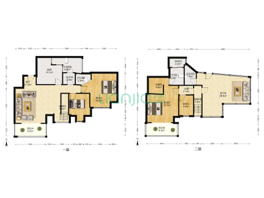 帝景豪庭 4室2厅6卫 145平方