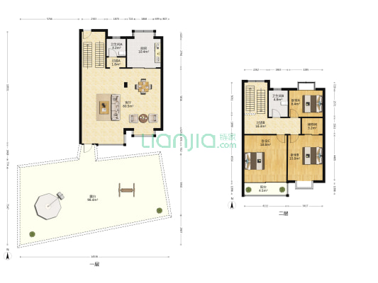 南街294号 3室1厅2卫 163平方