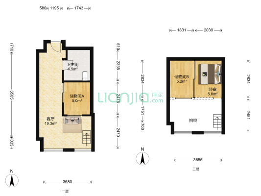 花样年幸福万象 1室1厅1卫 49平方