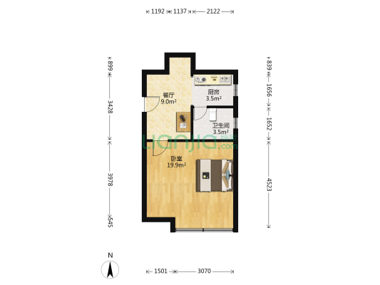 环镇西路6弄 1室1厅1卫 44平方