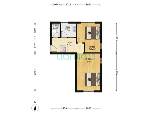 安达里 2室1厅1卫 50平方