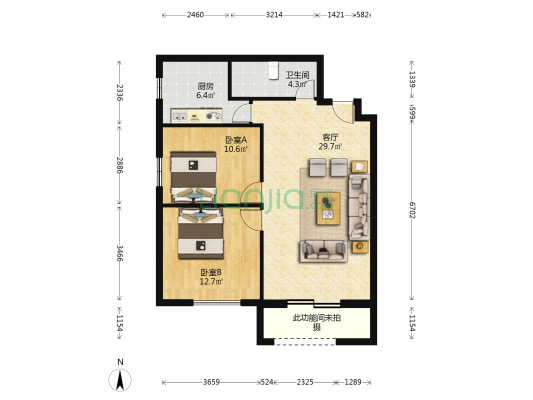 岳泰嘉园 2室1厅1卫 138平方