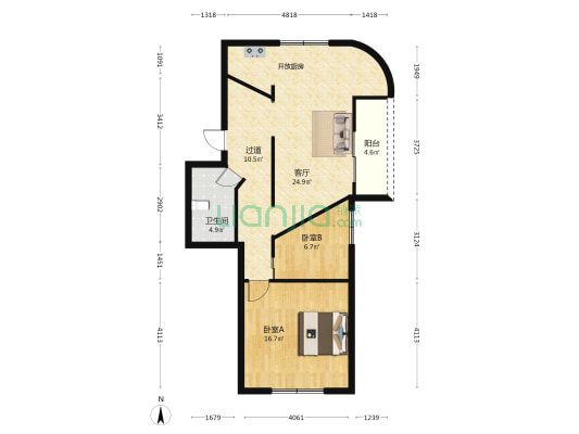 后浦新村 2室1厅1卫 84平方