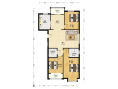 高新大三居技校家园南北通透税费低-涿州技校家园户型图