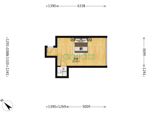 锦湖雅苑 1室0厅1卫 127平方
