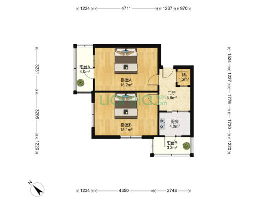 松明街 2室0厅0卫 54平方
