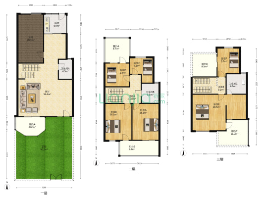 运盛美之国7组团 6室1厅3卫 223平方