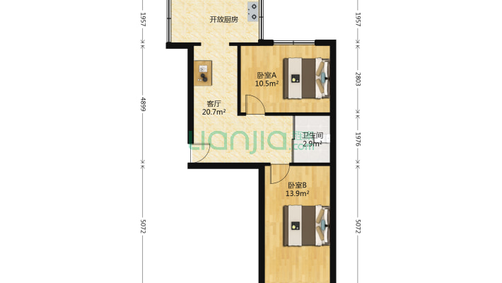 水泵厂家属楼二手房实景图