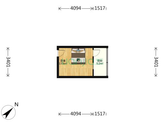 市工商局家属院 1室0厅0卫 115平方