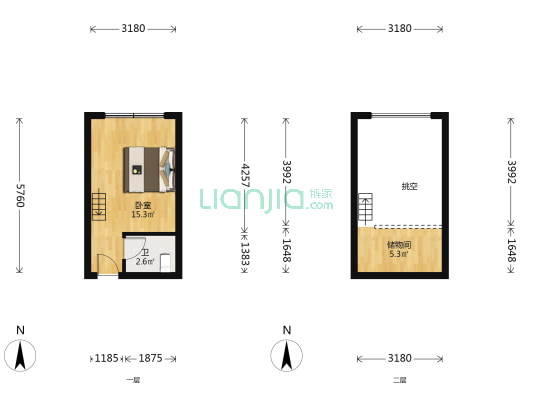 海韵书香 1室0厅1卫 22平方