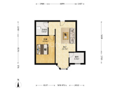 名流五期集中供暖一层，出门德信公园-涿州名流枫景五期户型图