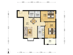 临香邑溪谷大社区，配套齐全，出门就是步行街-涿州军怡公馆户型图