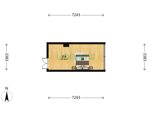 龙湖新壹城 1室0厅0卫 37平方