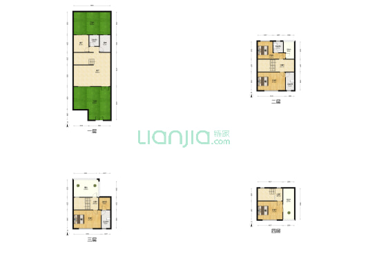 龙湖盛天·双珑原著 4室2厅4卫 400平方