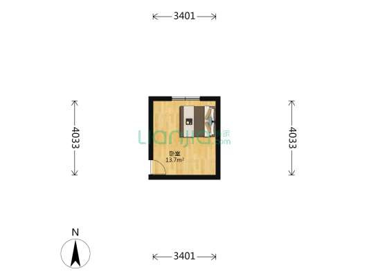 屹东里 1室0厅0卫 27平方