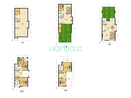 中天城·久皓大院 6室3厅6卫 432平方