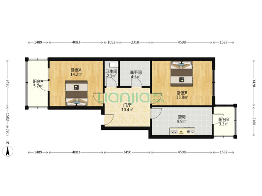 文林小区 2室0厅2卫 75平方