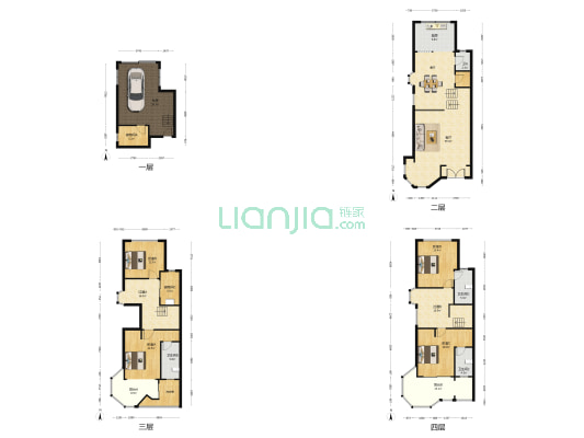 海上名门 4室1厅4卫 259平方