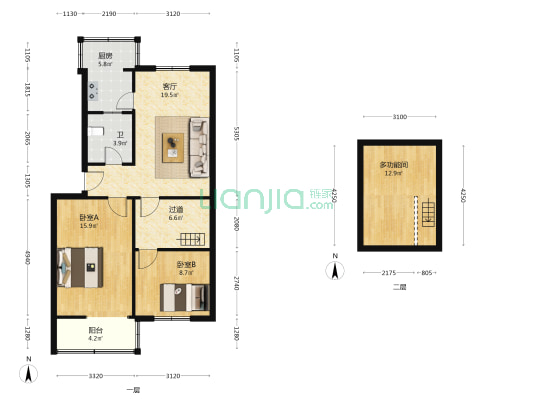长江中路428号 3室1厅1卫 75平方