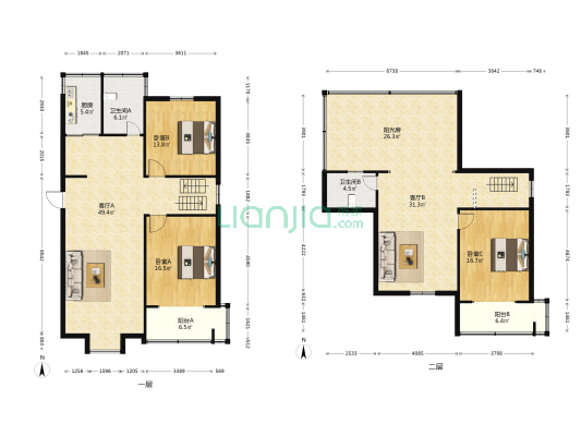 东新南路286号 3室2厅2卫 200平方