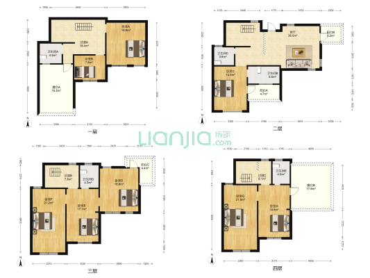 北湖绿洲花园 8室1厅5卫 273平方