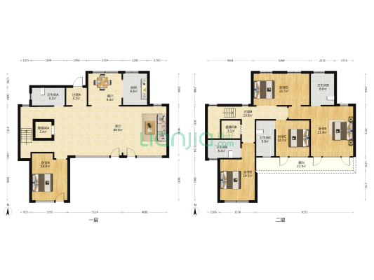 绿城江南赋 5室2厅4卫 241平方