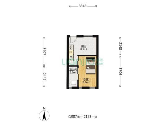 成功花园 1室0厅1卫 27平方