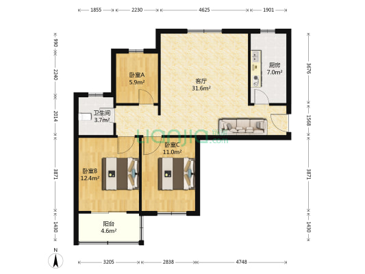 合肥兴华苑b区房价怎么样兴华苑b区房源户型图小区车位交通地址详情