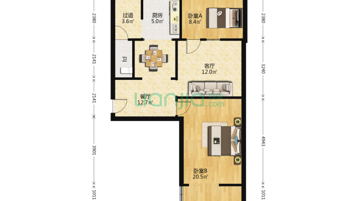 市食品公司家属院二手房实景图