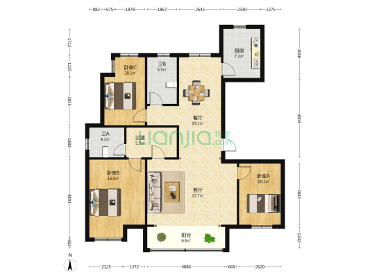 许昌正商兰庭华府 3室2厅2卫 146平方