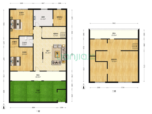 中川街西段路南 2室1厅1卫 113平方
