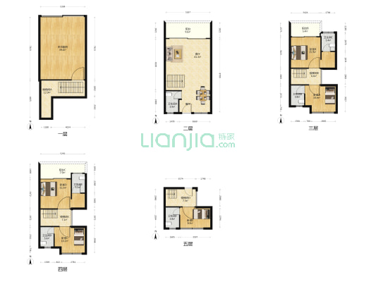 富山御景 6室1厅6卫 178平方